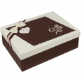 "Stilerra" GBOX-R17 Набор подарочных коробок 3 шт., 07 белый/коричневый
